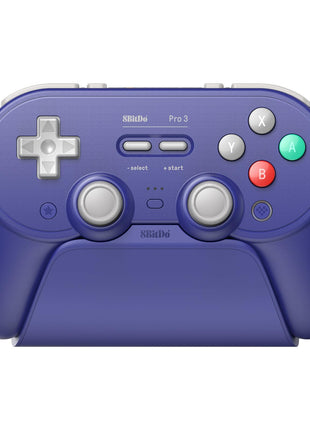 8BitDo Pro 3 Bluetooth Controller for Switch/Switch 2 ??TMR Joysticks, Swappable ABXY Buttons, Pro Back Buttons, Charging Dock, Hall Effect Triggers, for Windows, Apple, SteamOS, Android - Purple