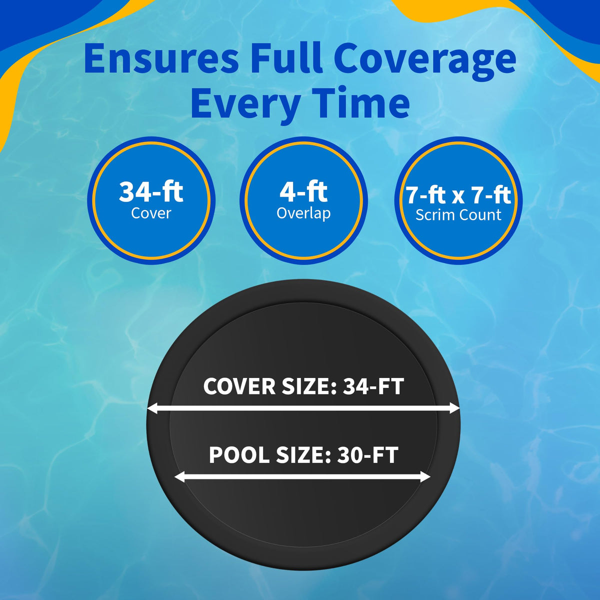 Dirt Defender 8-Year 30-Feet Round Above-Ground Winter Pool Cover