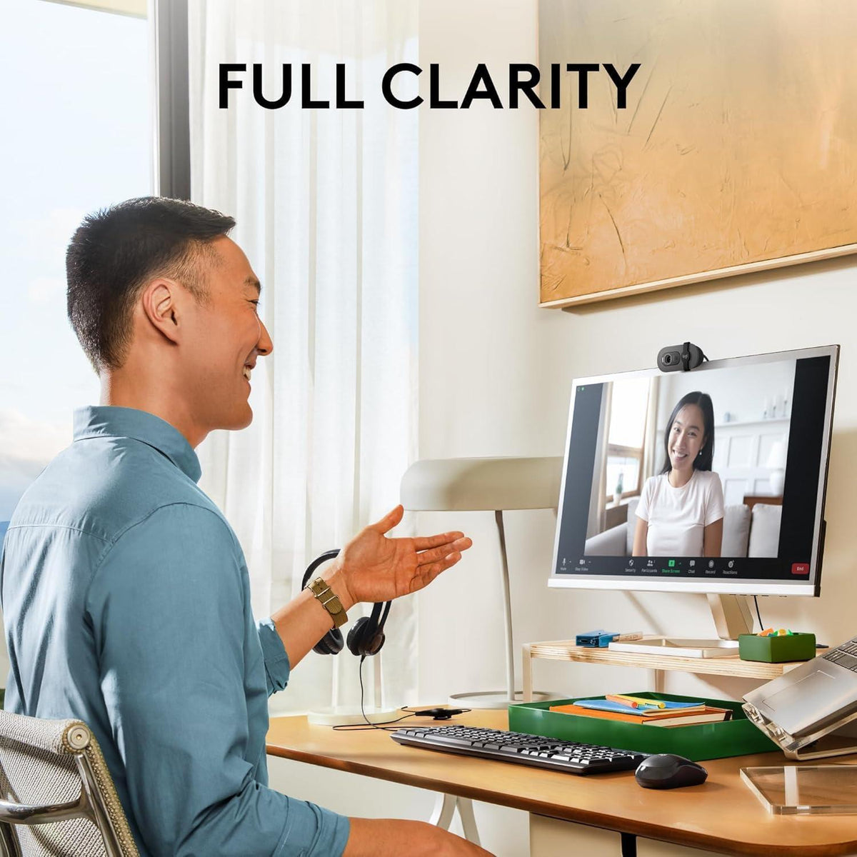 Logitech 960001580 Brio 100 1080p Full HD Webcam (Graphite)