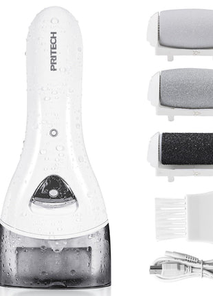 Electric Foot Callus Removers Rechargeable, Portable Electronic Foot File Pedicure Tools, Electric Callus Remover Kit, Professional Pedi Feet Care Perfect for Dead, Hard Cracked Dry Skin Ideal Gift
