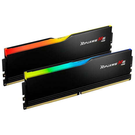 G.SKILL Ripjaws M5 RGB Series DDR5 RAM (Intel XMP 3.0) 48GB (2x24GB) 5200MT/s CL40-40-40-83 1.10V Desktop Computer Memory U-DIMM - Matte Black (F5-5200J4040A24GX2-RM5RK)