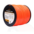 A ANLEOLIFE 5-Pound Commercial Square .095-Inch-by-1280-ft String Trimmer Line in Spool,with Built-in Line Cutter, Orange