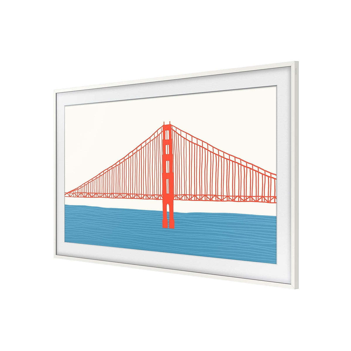 Samsung 50-inch The Frame Customizable Bezel, Modern White (VG-SCFA50WTBZA, 2021 Model)