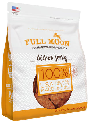 Full Moon Chicken Jerky Healthy All Natural Dog Treats Human Grade Made in USA Grain Free, 1.5 Pound (Pack of 1)