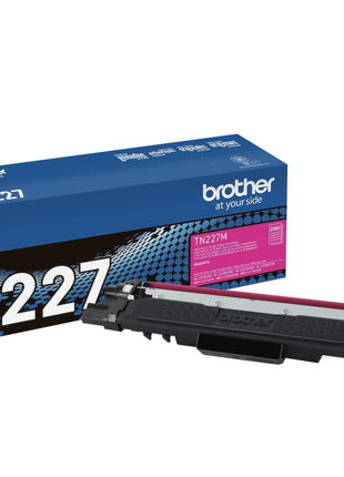 Brother Genuine TN227M, High Yield Toner Cartridge, Replacement Magenta Toner, Page Yield Up to 2,300 Pages, TN227, Amazon Dash Replenishment Cartridge | Prints up to 2,300 pages, Amazon Dash replenishment