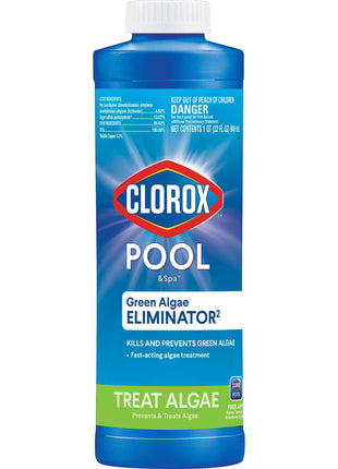 Clorox® Pool&Spa™ Swimming Pool Algaecide, Prevents and Treats Pool Algae, Non-Foaming, 1 Quart (Pack of 1)