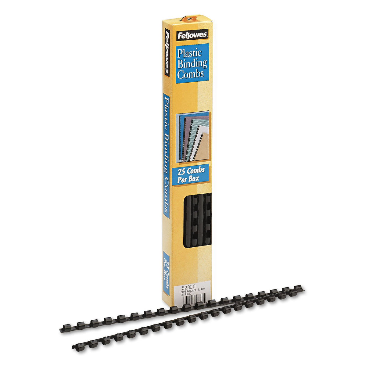 Fellowes 1/4in Black Binding Combs (25 Pack)