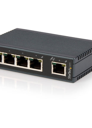 StarTech.com 5-Port Ethernet Switch - 10/100Mbps Industrial Networking Solution - IP30-rated Energy Efficient Internet Switch , TAA (IES5102)