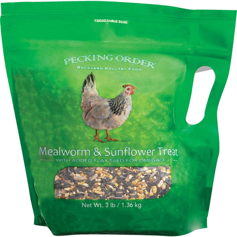 Pecking Order 9328 Mealworm & Sunflower Treat, 3 lb.