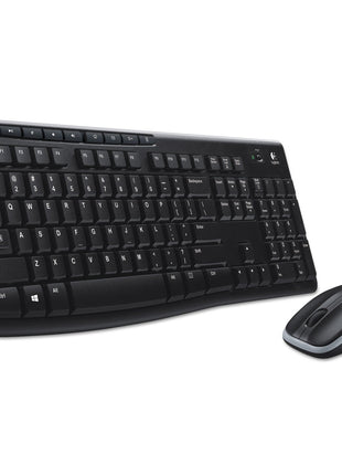 Logitech 920004536 MK270 Wireless Combo Keyboard/Mouse USB Black