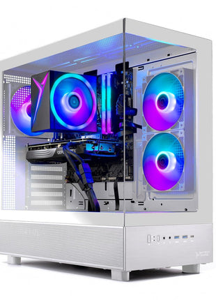 Skytech Gaming Azure 3 Gaming PC, AMD Ryzen 7 7700 3.8GHz, AMD RX 9060XT 16GB VRAM, 1TB Gen4 NVMe SSD, 32GB DDR5 RAM 6000, 650W Gold PSU, WI-FI 5, Windows 11, Desktop