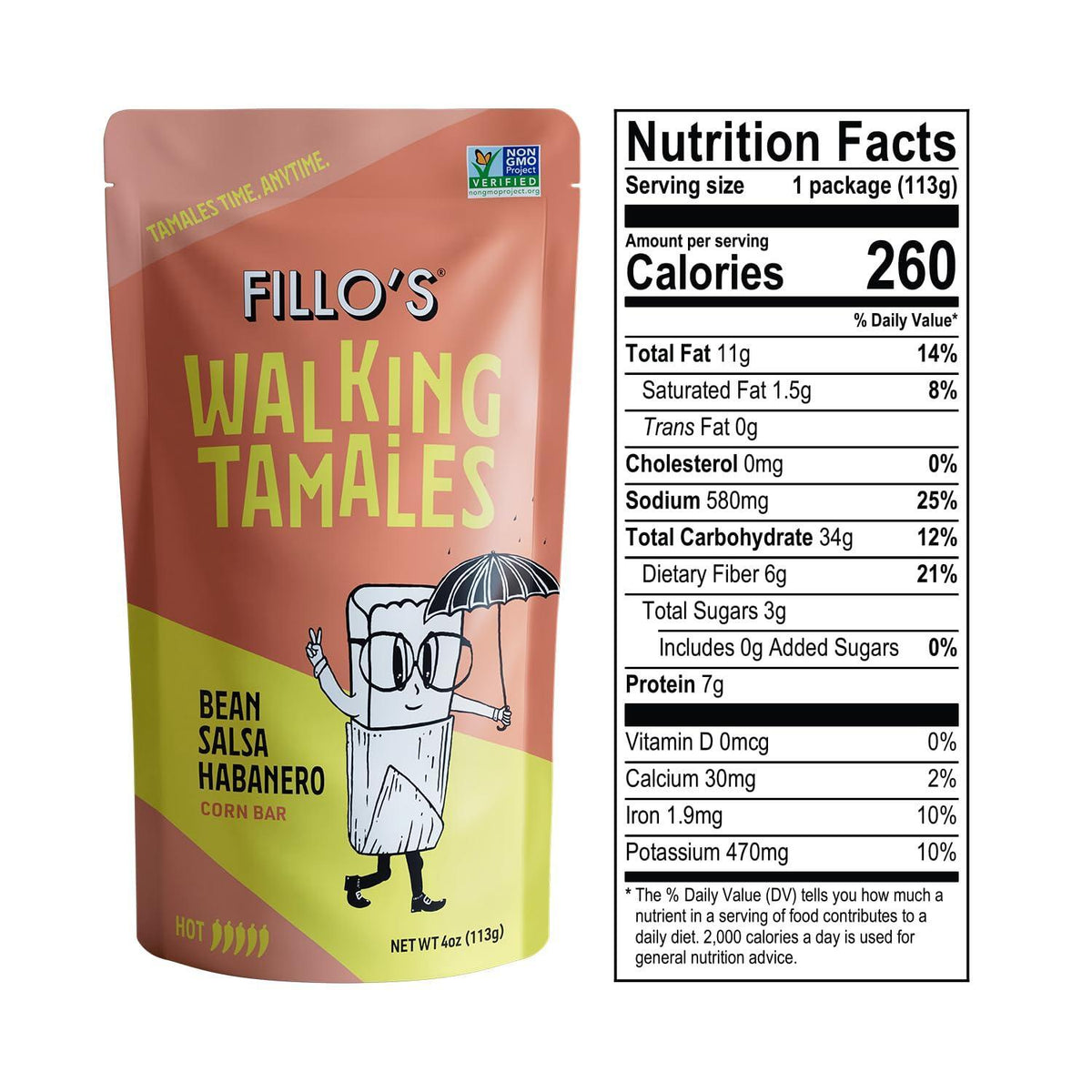 Fillos Walking Tamales Gluten Free Snacks Ready To Eat Vegan Snacks Microwaveable Meal, Gluten Free