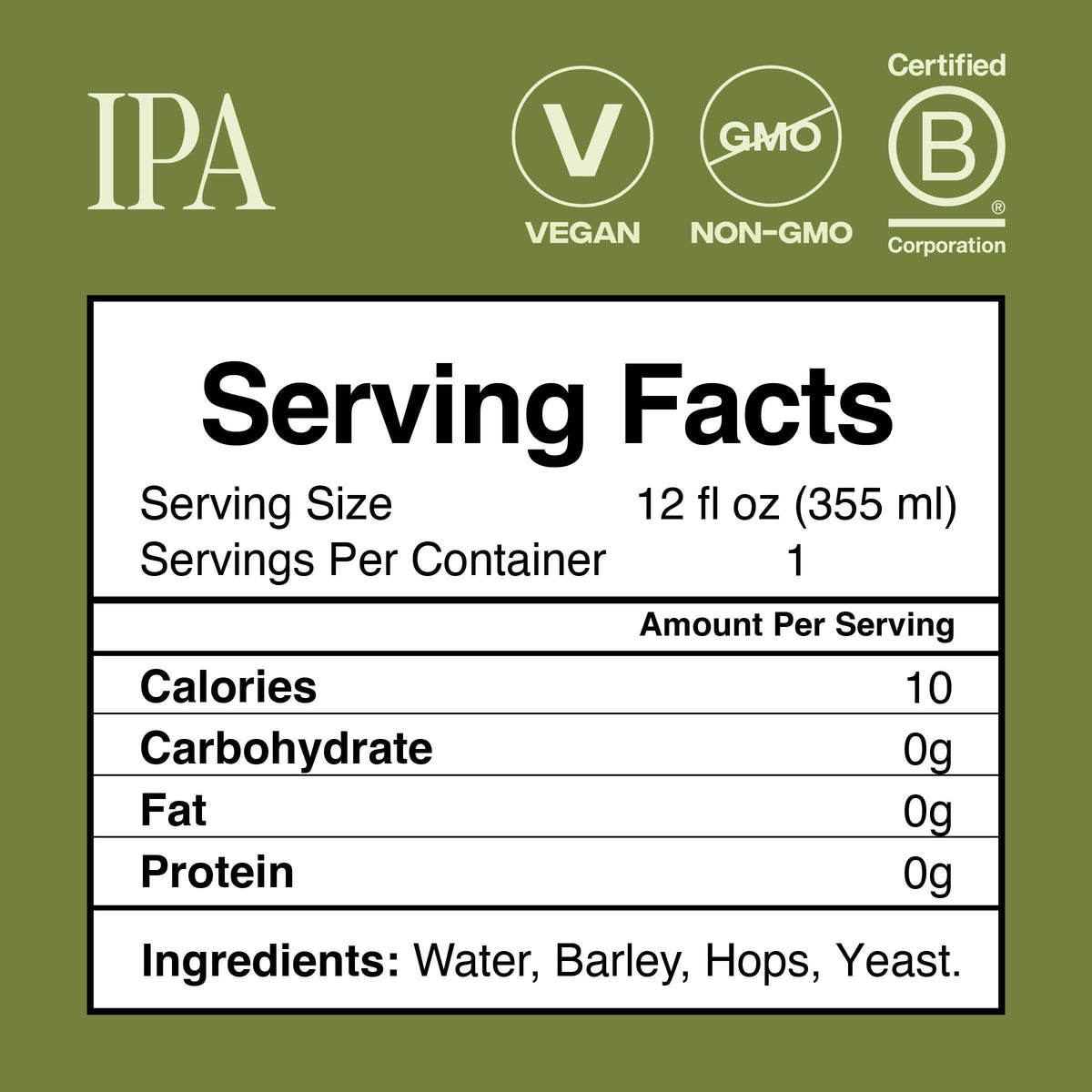 Partake Brewing Craft Non Alcoholic Beer, IPA 12 Pack x 12 Fl Oz Cans - Low Calorie & Carb, No Sugar, All Natural Ingredients - Award-Winning Taste, Non Alcoholic Beer Without the Empty Calories