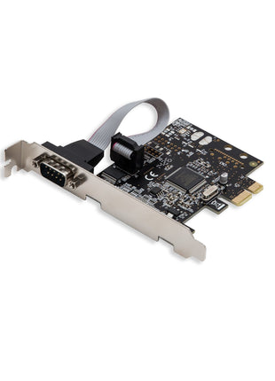 Single Port PCI Express x1 RS232 Serial Adapter Card - PCIe RS232 Serial Host Controller to Single Serial DB9 Port
