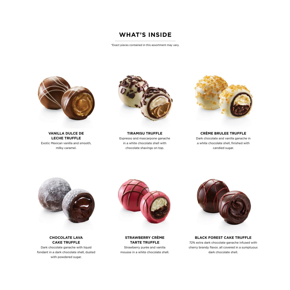 Godiva Chocolatier Patisserie Truffles – Chocolate Dessert Gift Box for Birthday, Graduation, Thank You, Anniversary – 6-Piece Gourmet Candy Box with Milk, White, Dark Chocolate