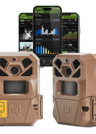 Moultrie Edge 2 Cellular Trail Camera - Auto Connect Nationwide 4G LTE - On Demand 36MP Photo - 1080P Video with HD Audio - 100 Ft Detection Range - Low Glow Flash