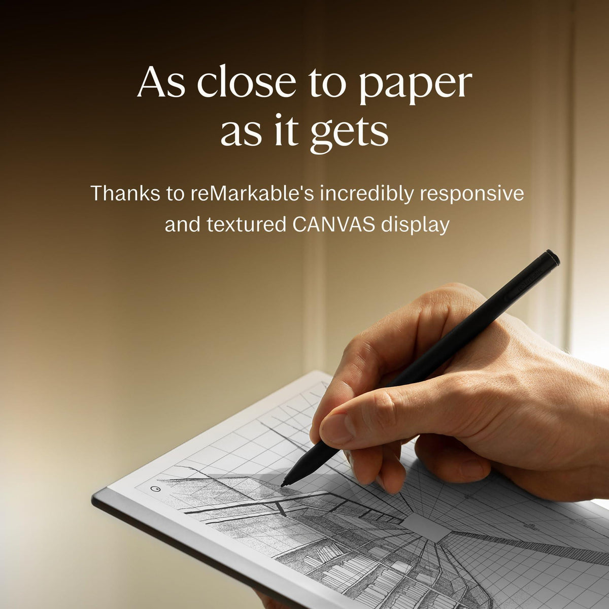 reMarkable Starter Bundle – reMarkable 2 is The Original Paper Tablet | Includes Black and White 10.3” Writing Tablet, Marker Plus Pen with Built-in Eraser