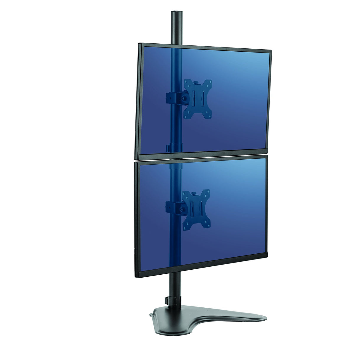 Fellowes 8044001 Professional Series Free-Standing Stacked Monitor Mount, Adjustable Computer Monitor Stand for 2 Monitors with Dual Monitor Arms, 32 Inch Monitor Capacity