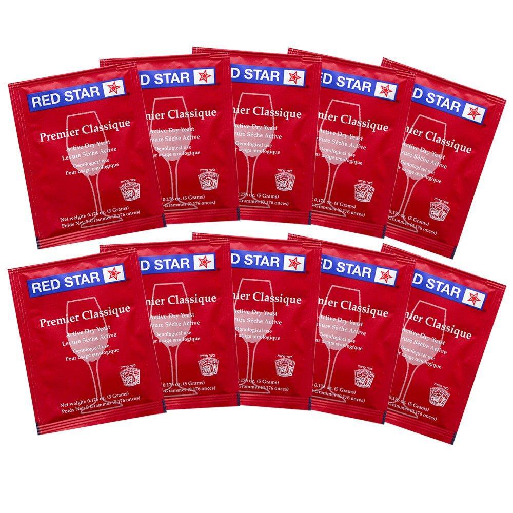 Wine Yeast Red Star Premier Classique Formerly Montrachet For Wine Making x10