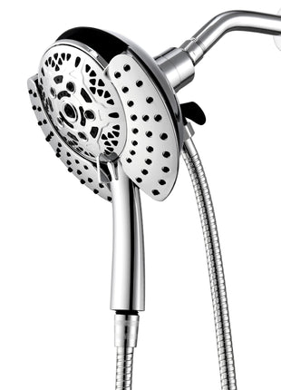 Shower Head with Handheld High Pressure: INAVAMZ Hand Held Shower Head & Rain Shower Head 2-IN-1 Shower Head with 59 inch Rotatable Stainless Steel Hose, Shower Trim Systems