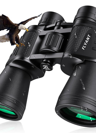 20x50 High Powered Binoculars for Adults, Waterproof Compact Binoculars with Low Light Vision for Bird Watching Hunting Football Games Travel Stargazing Cruise with Carrying Bag