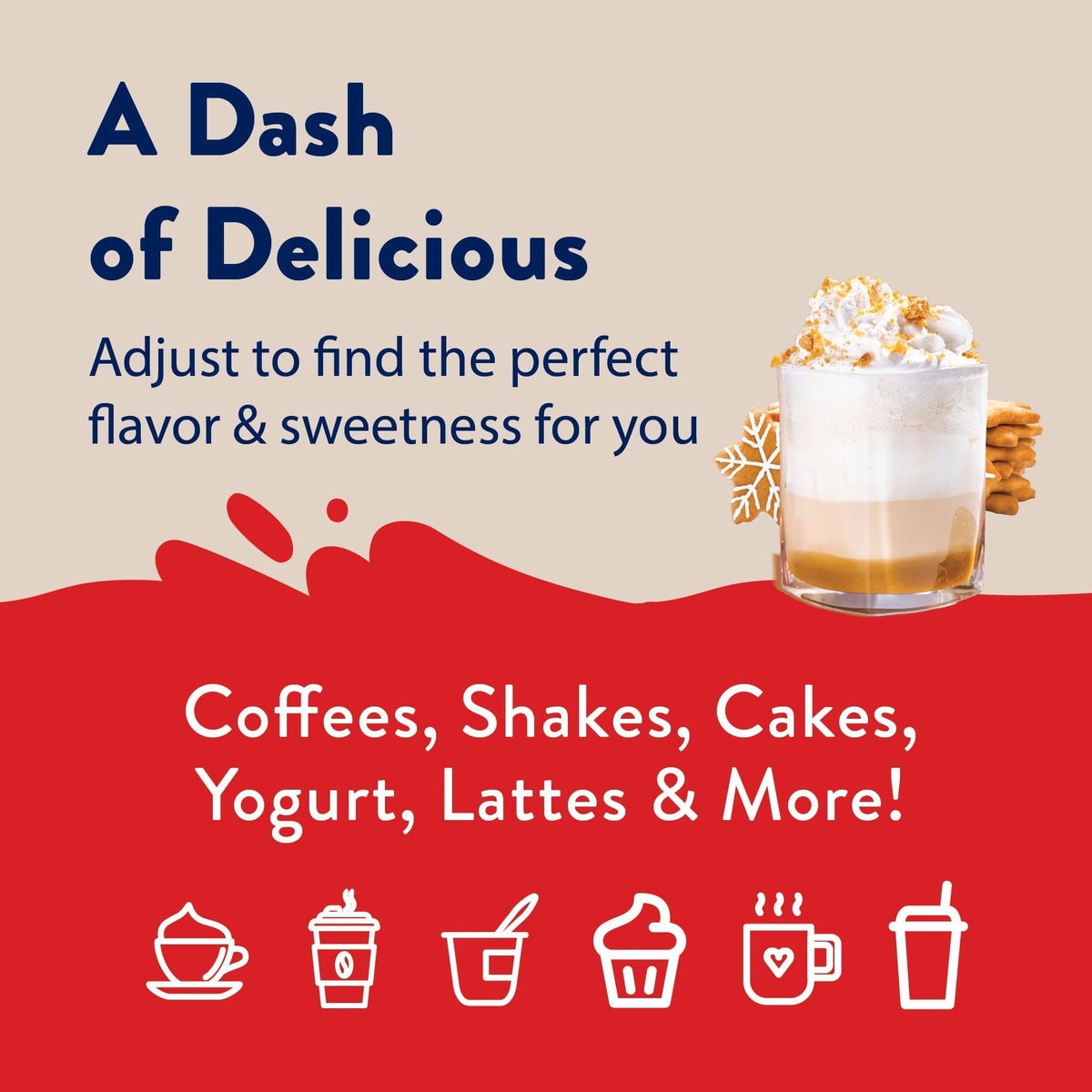 Jordan's Skinny Syrups Sugar Free Coffee Syrup, Sugar Cookie Flavor, Zero Calorie Flavoring for Latte, Protein Shake, Cocktail & More, Gluten Free, Keto Friendly, 25.4 Fl Oz, 1 Pack