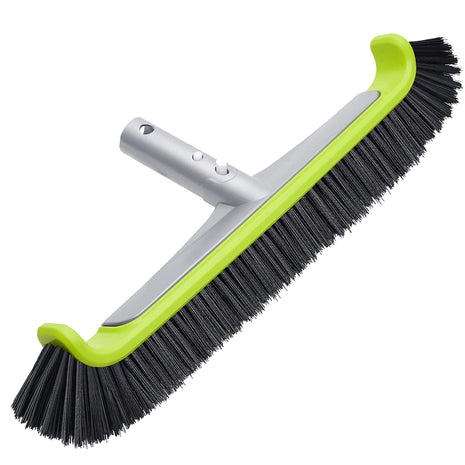 Sepetrel 17.5 inch Pool Brush Head for Cleaning Walls,Heavy Duty Inground/Above Ground Swimming Pool Scrub Brushes with Premium Strong Bristle & Reinforced Aluminium Back
