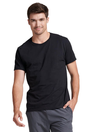 Russell Athletic Men's Essenital Men's Short Sleeve Tee Shirt, Black, XL