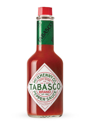 TABASCO Brand Original Red Pepper Hot Sauce, Medium Heat, Glass Bottle, Classic & Versatile Flavor, Three Simple Ingredients, Great for Dips, Tacos, Eggs, Pizza, Oysters & More, 12 Fl Oz (Pack of 1)