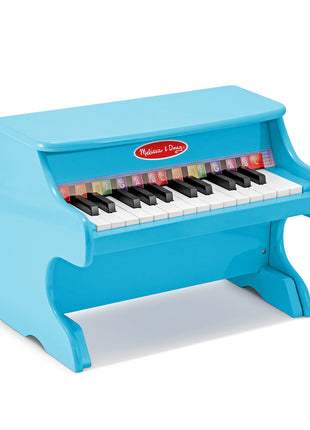 Melissa & Doug Learn-to-Play Piano with 25 Keys and Color-Coded Songbook - Blue