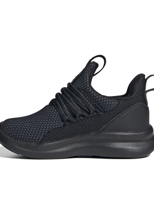 adidas Lite Racer Adapt 7.0 Sneaker, Black/Black/Black, 4 US Unisex Big Kid