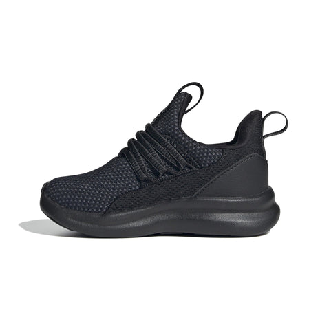 adidas Lite Racer Adapt 7.0 Sneaker, Black/Black/Black, 4 US Unisex Big Kid