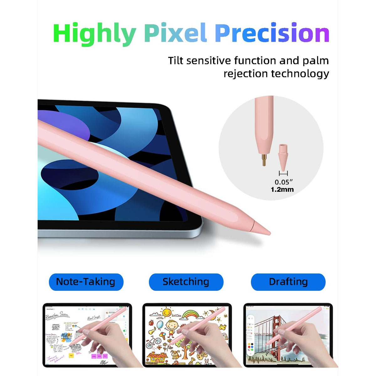 Gnanlen Pencil 2nd Generation with Magnetic Wireless Charging, Same as Pencil 2nd Generation