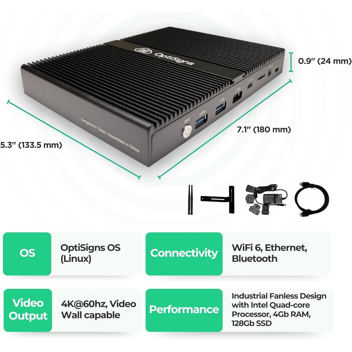 OptiSigns Pro Digital Signage Player