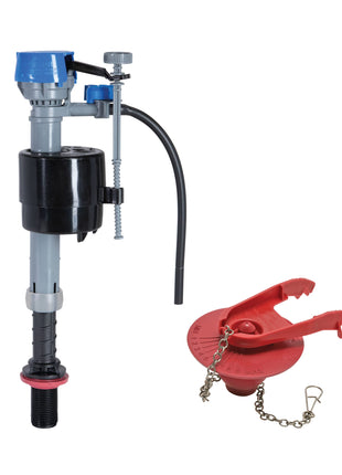 Fluidmaster K-400H-039 Toilet Fill Valve & 2-Inch Flapper Repair Kit