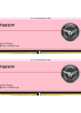 TEAMGROUP T-Force XTREEM DDR5 Ram 48GB (2x24GB) 7600MHz PC5-60800 CL36 M-DIE Desktop Memory Module Ram for Intel XMP 3.0 & AMD Expo Compatible Pink FFPD548G7600HC36EDC01