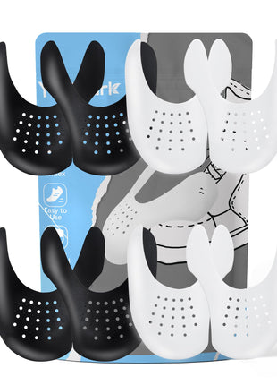 YOLOPARK 4 Pairs Creases Protector for Shoe Sneakers:AF1s,Dunks and More, Anti Creases Protector for Men's 7.5-13 Women 5-8.5