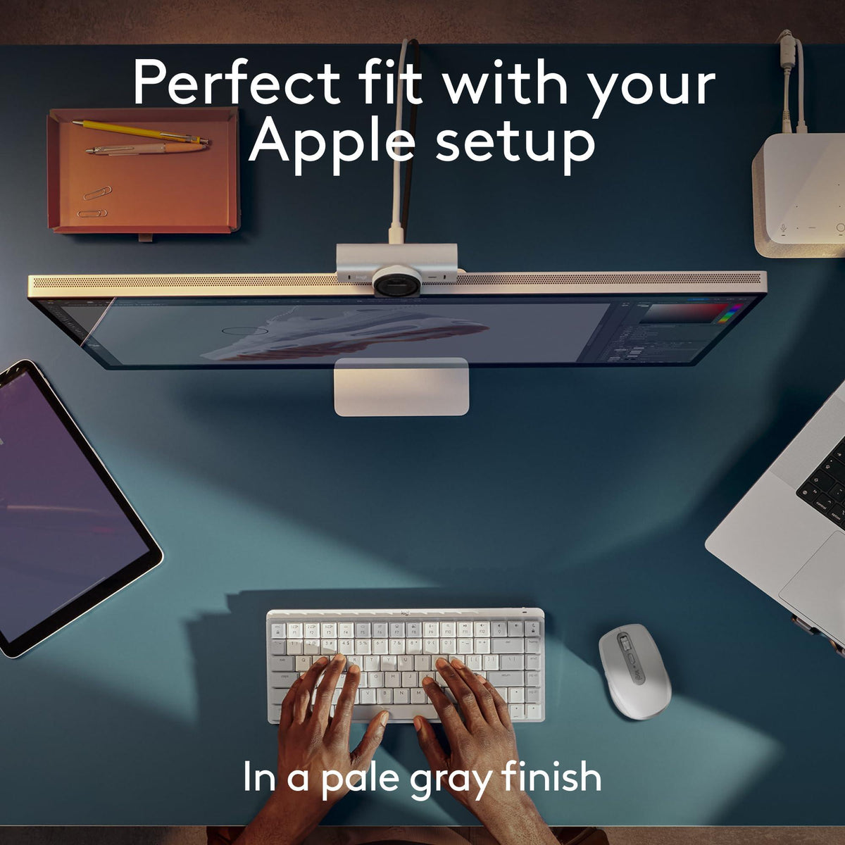 Logitech MX Anywhere 3S for Mac, Compact Wireless Bluetooth Mouse, 8K DPI Any-Surface Tracking, Quiet Clicks, USB C, Wireless Mouse for MacBook Pro, MacBook Air, iMac, iPad - Pale Grey