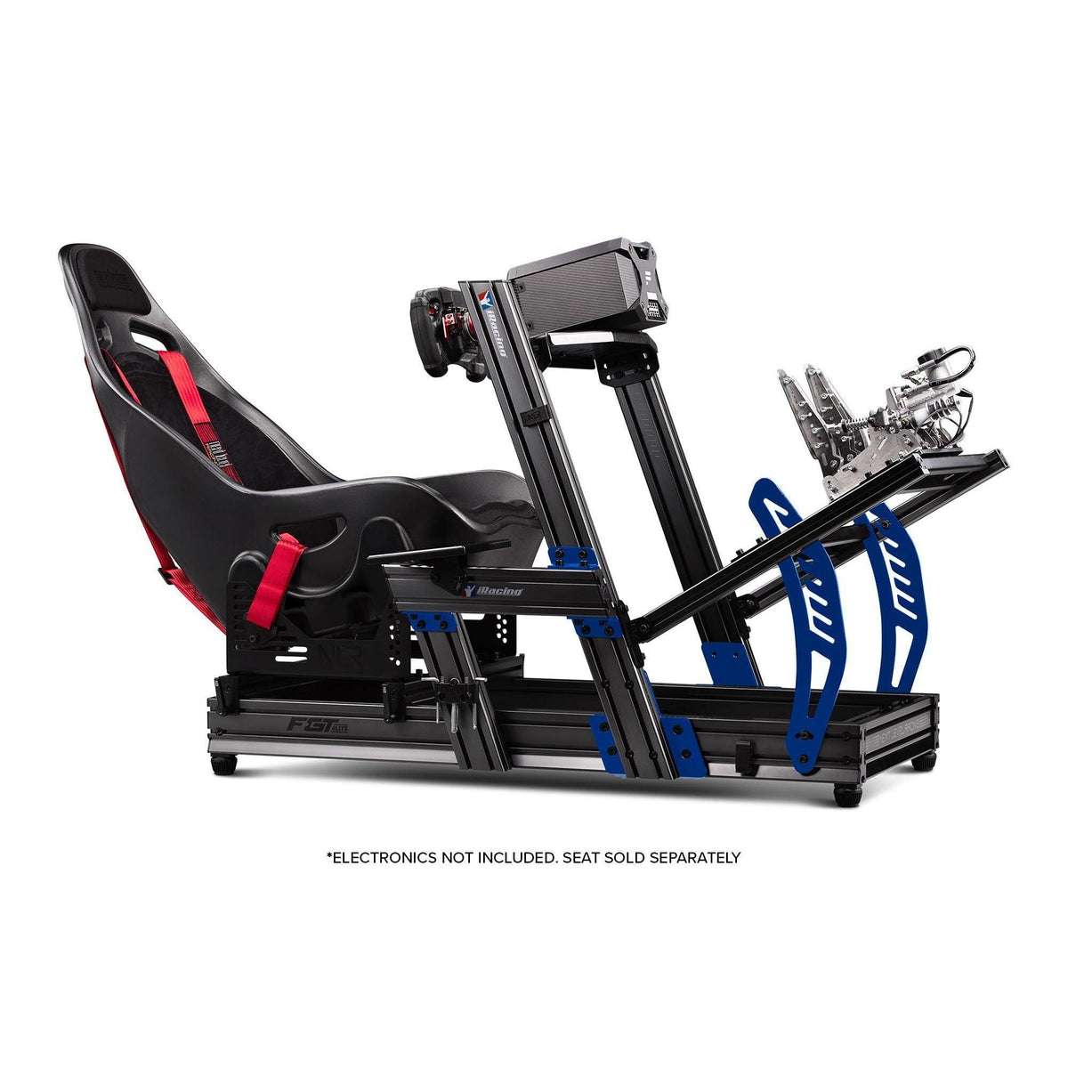 Next Level Racing F-GT Elite Formula and GT Aluminum Profile Simulator Cockpit iRacing Edition (NLR-E012) - PC
