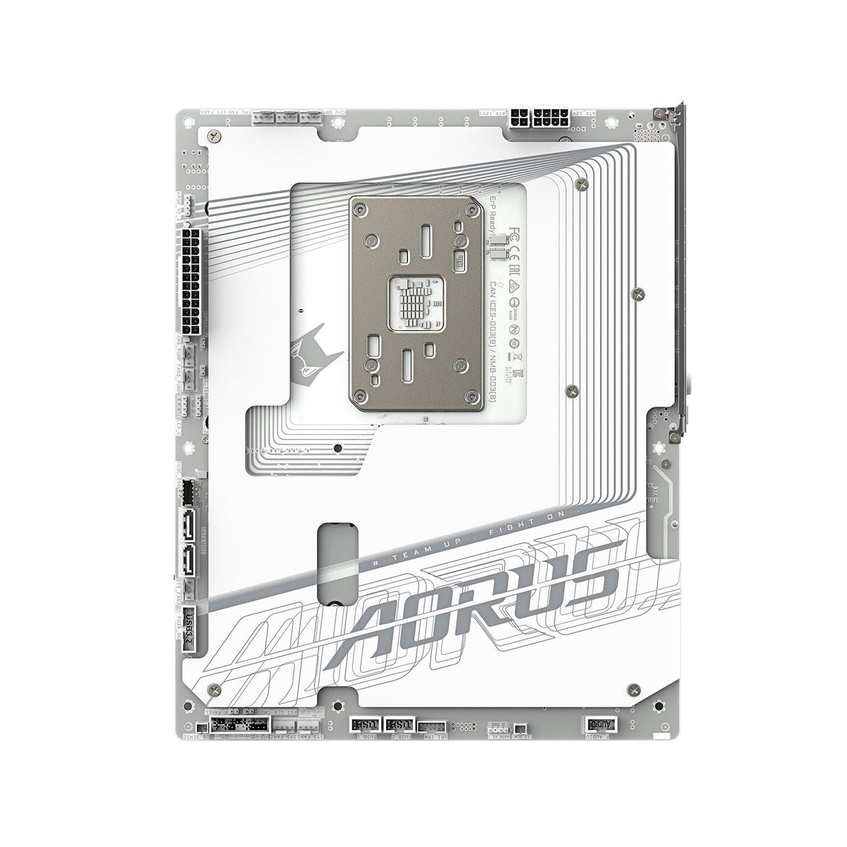 GIGABYTE X870 AORUS Stealth ICE AMD AM5 Motherboard, ATX, DDR5, 4X M.2, PCIe 5.0, 2xUSB-4,USB-C, WIFI7, 5GbE LAN, EZ-Latch