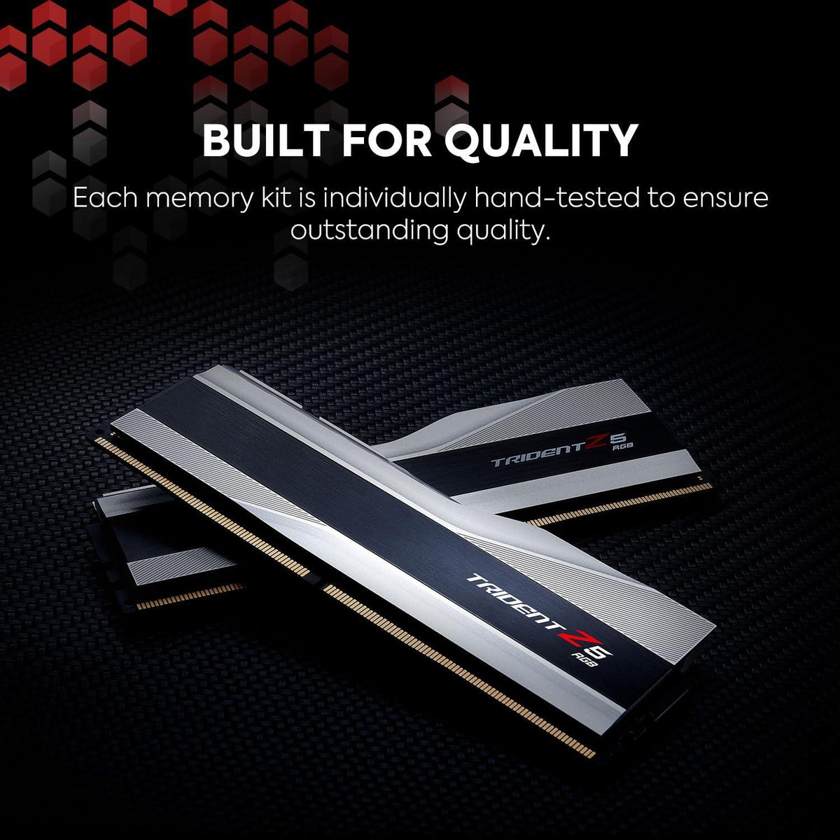 G.SKILL Trident Z5 RGB Series (Intel XMP 3.0) DDR5 RAM 48GB (2x24GB) 8000MT/s CL40-48-48-128 1.35V Desktop Computer Memory UDIMM - Metallic Silver (F5-8000J4048F24GX2-TZ5RS)