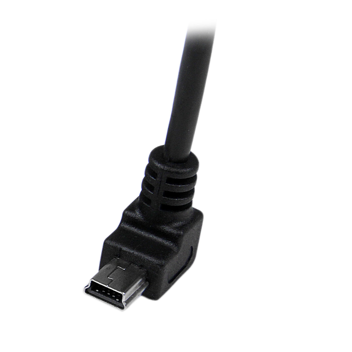 StarTech.com Down Angle Mini USB Cable - 2m - Black - USB A to Mini USB B - USB to Mini USB Cable - Mini USB Charger - USB A to Mini B (USBAMB2MD)