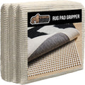 GORILLA GRIP Strong Rug Pad Gripper, US Designed, Grips Keep Area Rugs Safe and in Place, Thick, Slip and Skid Resistant Pads for Hard Floors, Under Carpet Mat Cushion and Hardwood Protection 2x3 FT