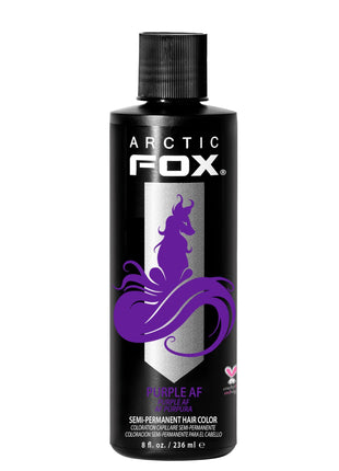 ARCTIC FOX Vegan and Cruelty-Free Semi-Permanent Hair Color Dye (8 Fl Oz, PURPLE AF)
