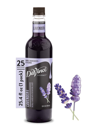 DaVinci Gourmet Lavender Syrup, Natural, 25.4 Fluid Ounces (Pack of 1)