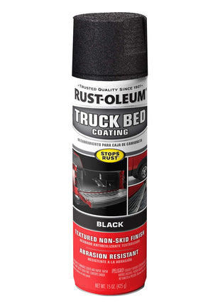 Rust-Oleum 248914 Automotive Truck Bed Coating Spray, 15 oz, Black