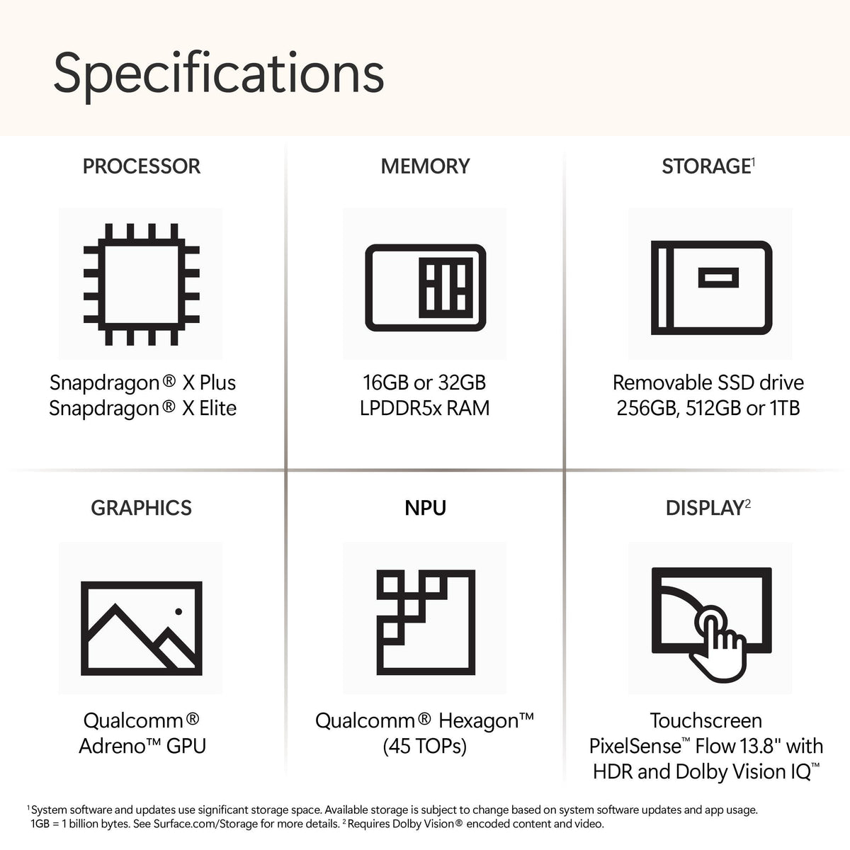 Microsoft Surface Laptop (2024), Windows 11 Copilot+ PC, 13.8" Touchscreen Display, Snapdragon X Elite (12 core), 16GB RAM, 512GB SSD Storage, Sapphire