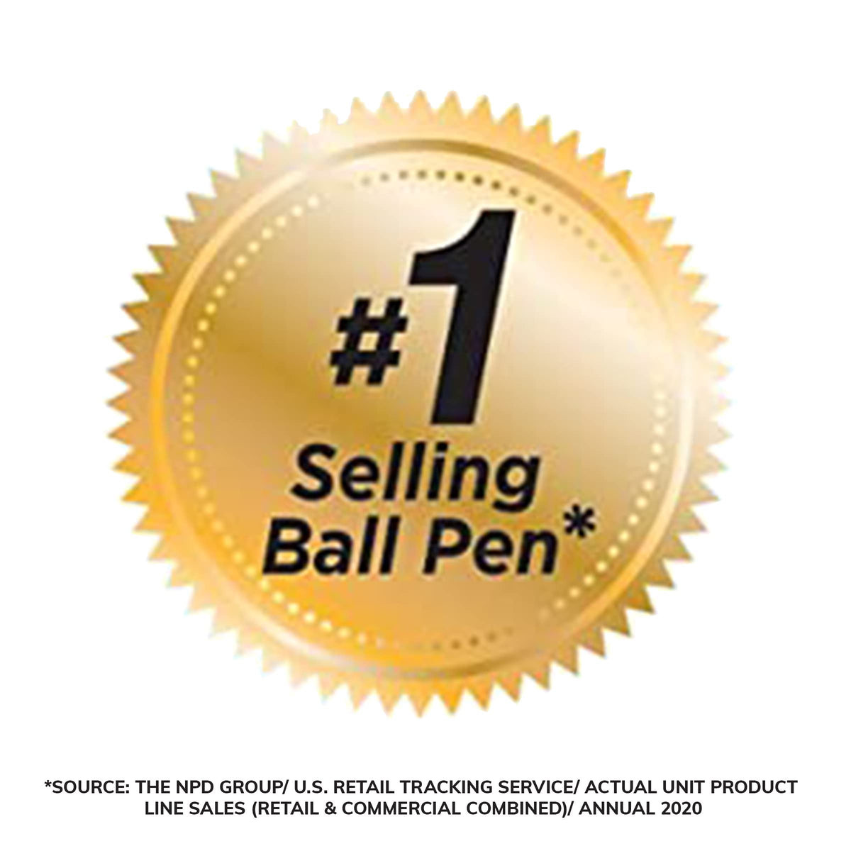 BIC Round Stic Xtra Life Black Ballpoint Pens, Medium Point (1.0mm), 10-Count Pack of Bulk Pens, Flexible Round Barrel for Writing Comfort, No. 1 Selling Ballpoint Pens