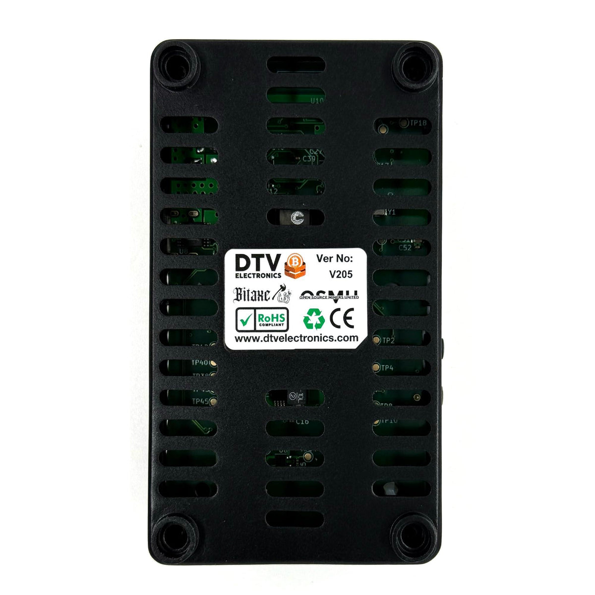 DTV ₿ ELECTRONICS Bitaxe Ultra Open Source Bitcoin ASIC Miner - BTC Miner with 500 GH/s Hash Rate, Low Power Consumption - Quiet Solo Bitcoin Miner for Home Use with Multi-Regional PSU