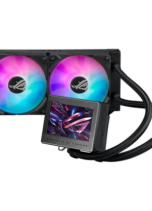 ASUS ROG Ryujin III 360 ARGB All-in-one Liquid CPU Cooler with 360mm Radiator. Asetek 8th gen Pump, 3X Magnetic 120mm ARGB Fans (Daisy Chain Design), 3.5" LCD Display, 6 Year Warranty